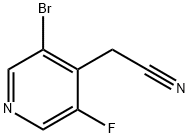 4-Pyridineacetonitrile, 3-bromo-5-fluoro- 구조식 이미지