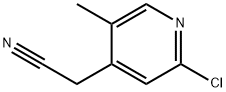 2-Chloro-5-methyl-4-pyridineacetonitrile 구조식 이미지