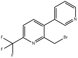 2-Bromomethyl-3-(pyridin-3-yl)-6-(trifluoromethyl)pyridine Structure