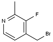 4-Bromomethyl-3-fluoro-2-methylpyridine Structure