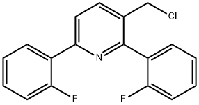 2,6-Bis(2-fluorophenyl)-3-(chloromethyl)pyridine Structure