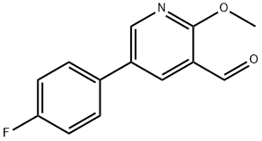 5-(4-Fluorophenyl)-2-methoxynicotinaldehyde Structure