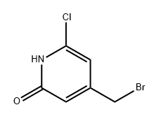 4-(bromomethyl)-6-chloropyridin-2-ol Structure