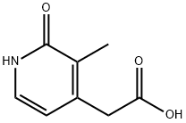 2-Hydroxy-3-methylpyridine-4-acetic acid Structure