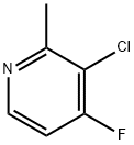 3-Chloro-4-fluoro-2-methylpyridine Structure