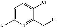 Pyridine, 2-(bromomethyl)-3,6-dichloro- Structure