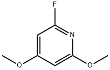 Pyridine, 2-fluoro-4,6-dimethoxy- Structure