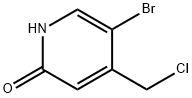 5-Bromo-4-chloromethyl-2-hydroxypyridine Structure