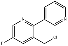 3-Chloromethyl-5-fluoro-2-(pyridin-3-yl)pyridine Structure