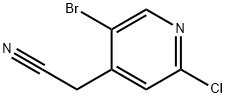 4-Pyridineacetonitrile, 5-bromo-2-chloro- 구조식 이미지