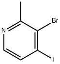 Pyridine, 3-bromo-4-iodo-2-methyl- Structure