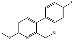 2-Chloromethyl-3-(4-fluorophenyl)-6-methoxypyridine Structure