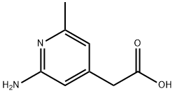 2-Amino-6-methylpyridine-4-acetic acid Structure