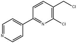 2-Chloro-3-chloromethyl-6-(pyridin-4-yl)pyridine Structure