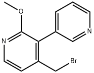 4-Bromomethyl-2-methoxy-3-(pyridin-3-yl)pyridine Structure