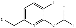 2-Chloromethyl-6-difluoromethoxy-5-fluoropyridine Structure