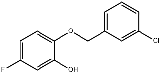 2-(3-Chloro-benzyloxy)-5-fluorophenol Structure