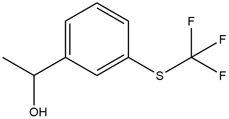 1-(3-((trifluoromethyl)thio)phenyl)ethan-1-ol Structure