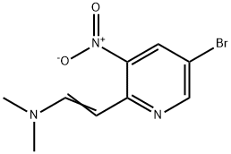 Ethenamine, 2-(5-bromo-3-nitro-2-pyridinyl)-N,N-dimethyl- Structure