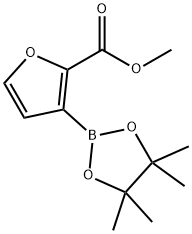 Methyl 3-(4,4,5,5-tetramethyl-1,3,2-dioxaborolan-2-yl)furan-2-carboxylate 구조식 이미지