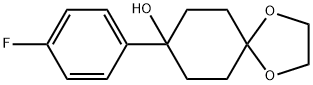 1,4-Dioxaspiro[4.5]decan-8-ol, 8-(4-fluorophenyl)- 구조식 이미지