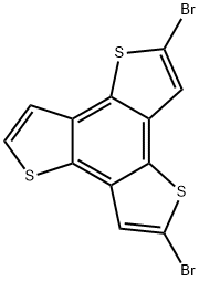 Benzo[1,2-b:3,4-b':5,6-b'']trithiophene, 2,5-dibromo- Structure