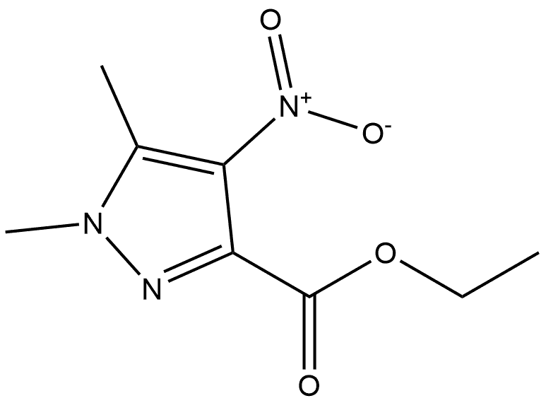 ethyl 1,5-dimethyl-4-nitro-1H-pyrazole-3-carboxylate Structure