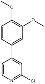 2-Chloro-4-(3,4-dimethoxyphenyl)pyridine Structure