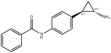 Benzamide, N-[4-[(1R,2S)-2-aminocyclopropyl]phenyl]-, rel- Structure