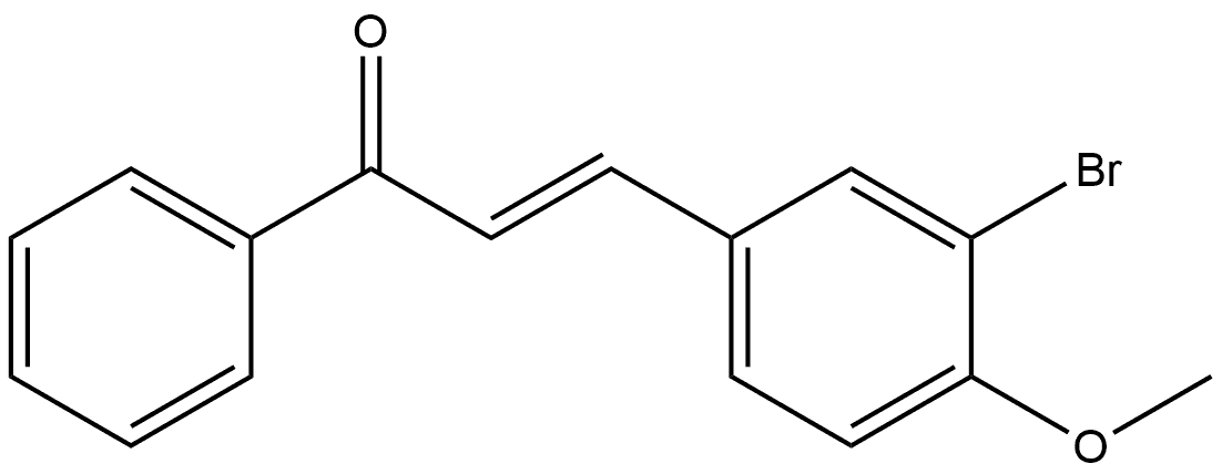 (2E)-3-(3-Bromo-4-methoxyphenyl)-1-phenyl-2-propen-1-one Structure