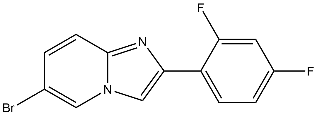 6-Bromo-2-(2,4-difluorophenyl)imidazo[1,2-a]pyridine Structure