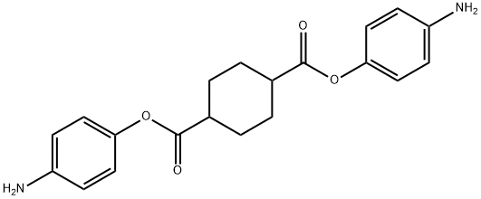 1,4-Cyclohexanedicarboxylic acid, 1,4-bis(4-aminophenyl) ester Structure