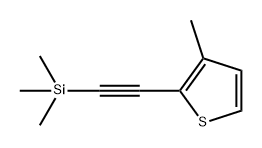 Thiophene, 3-methyl-2-[2-(trimethylsilyl)ethynyl]- 구조식 이미지
