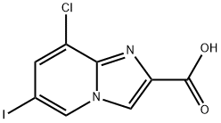 Imidazo[1,2-a]pyridine-2-carboxylic acid, 8-chloro-6-iodo- Structure