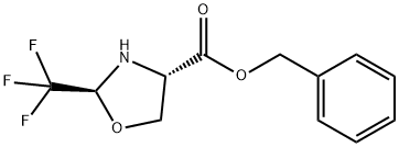 4-?Oxazolidinecarboxyli?c acid, 2-?(trifluoromethyl)?-?, phenylmethyl ester, (2S,?4S)?- Structure