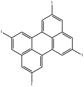 2,5,8,11-Tetraiodoperylene Structure