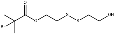 Propanoic acid, 2-bromo-2-methyl-, 2-[(2-hydroxyethyl)dithio]ethyl ester 구조식 이미지