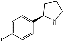 (2R)-2-(4-iodophenyl)pyrrolidine 구조식 이미지
