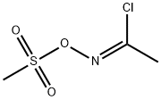 Ethanimidoyl chloride, N-[(methylsulfonyl)oxy]-, (1Z)- Structure