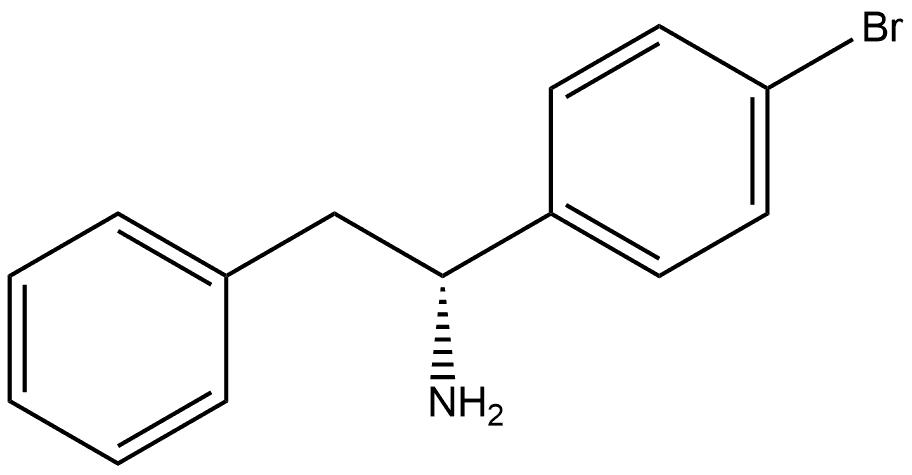 Benzeneethanamine, α-(4-bromophenyl)-, (αR)- Structure