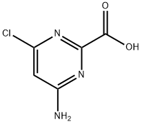 2-Pyrimidinecarboxylic acid, 4-amino-6-chloro- Structure