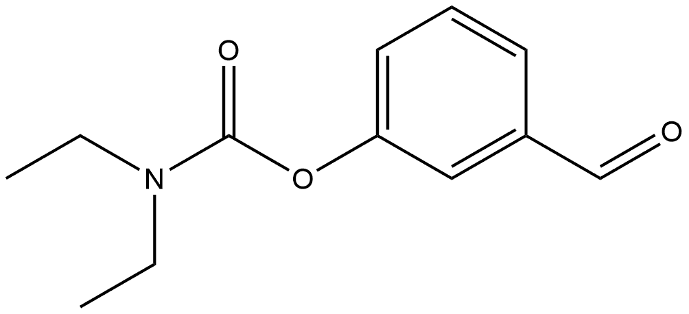 3-Formylphenyl N,N-diethylcarbamate Structure