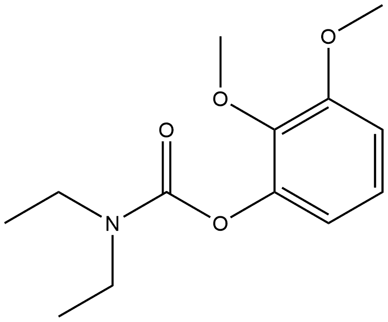 2,3-Dimethoxyphenyl N,N-diethylcarbamate Structure