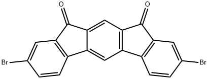 Indeno[2,1-b]fluorene-10,12-dione, 2,8-dibromo- Structure