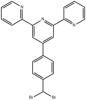 2,2':6',2''-Terpyridine, 4'-[4-(dibromomethyl)phenyl]- Structure