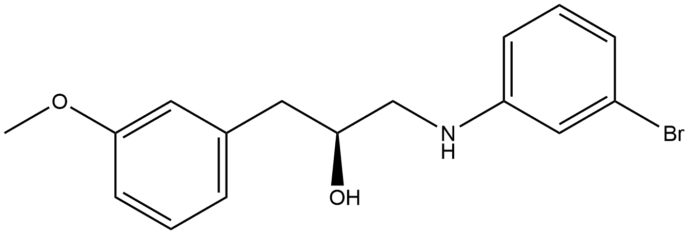 (S)-1-((3-bromophenyl)amino)-3-(3-methoxyphenyl)propan-2-ol Structure