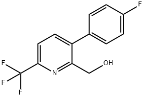 3-(4-Fluorophenyl)-6-(trifluoromethyl)pyridine-2-methanol Structure