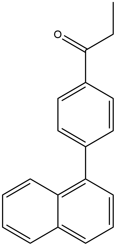 1-[4-(1-Naphthalenyl)phenyl]-1-propanone Structure