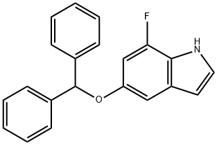 1H-Indole, 5-(diphenylmethoxy)-7-fluoro- Structure