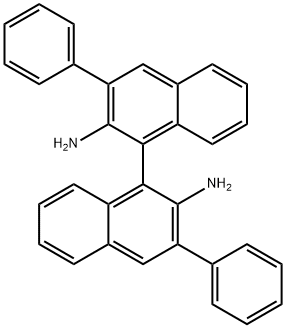 [1,1'-Binaphthalene]-2,2'-diamine, 3,3'-diphenyl- Structure